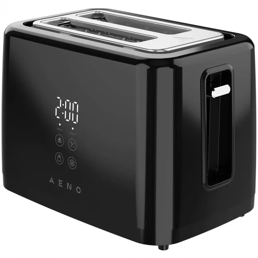 AENO Electric Toaster, black, 220-240V, 50-60Hz, 780-930W, 2 slots, 3 modes, 7 browning levels