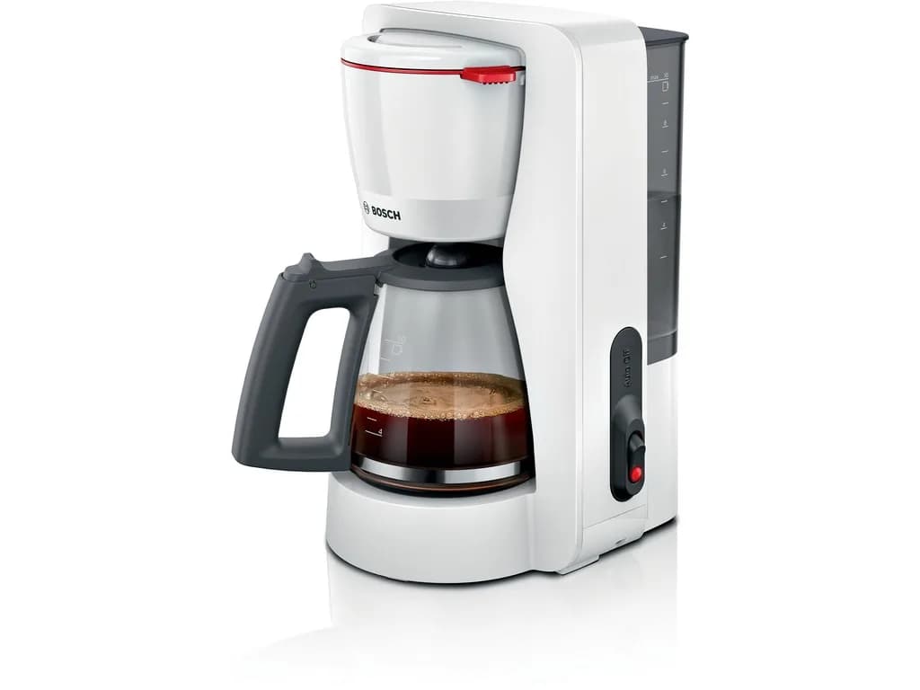 Bosch aparat za kafu TKA2M111 My Moment, Bijela, 1.4l,1200WStakleni vrč za 10/15 šoljica kafe