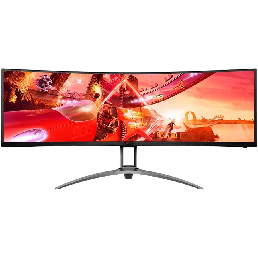 AOC Agon AG493UCX2 49" (48.8" viewable) Curved Gaming monitor, DQHD (5120x1440), 32:9, VA, 1800R, 165Hz